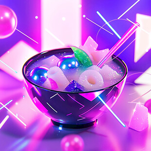 立体渐变发光体设计