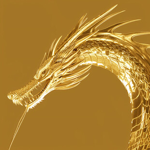 金色龙纹金龙苍龙青龙