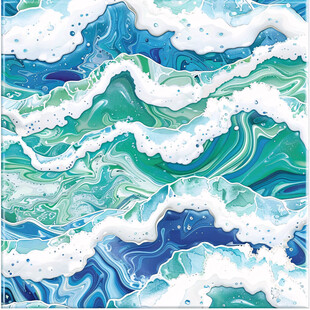 彩云海水纹