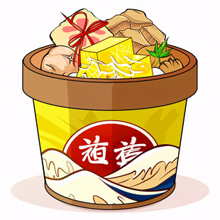 碗豆面插画