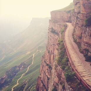 绝壁上的道路