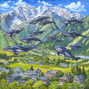 空中的鲸鱼