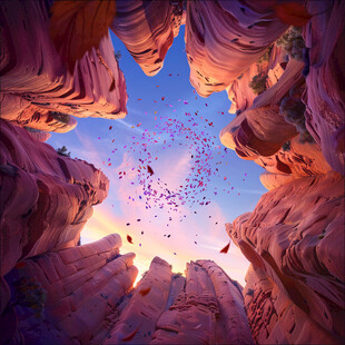 3d风景膨胀图案