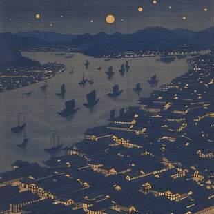 古代捍海筑塘场景