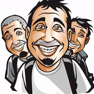 现代好男人手绘