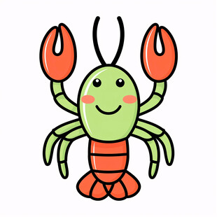 卡通螃蟹形象