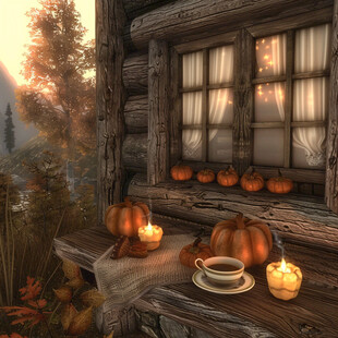 南瓜主题场景设计