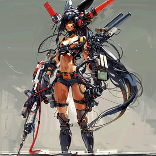 机甲风卡通人物