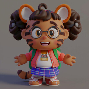 卡通虎妞形象设计