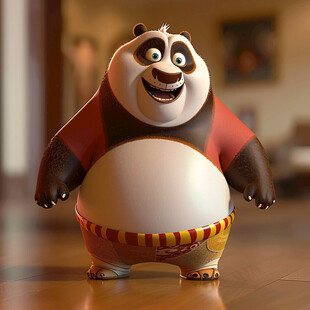 功夫熊猫原创手绘熊猫