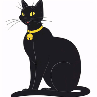 黑猫素材