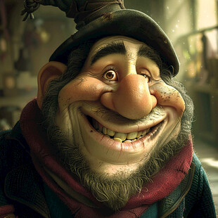 卡通写实漫画人物