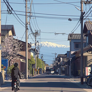 富士山下的小镇