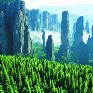 石笋岩石怪石柱