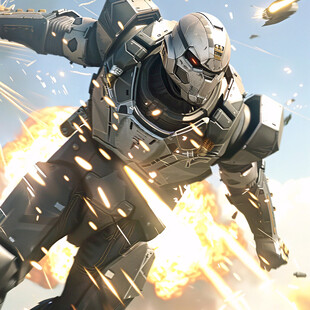 未来机甲人物形象