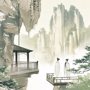 醉翁亭插画