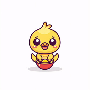 黄色小鸡卡通形象