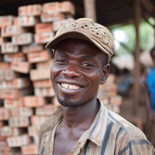 开心年轻果农头像