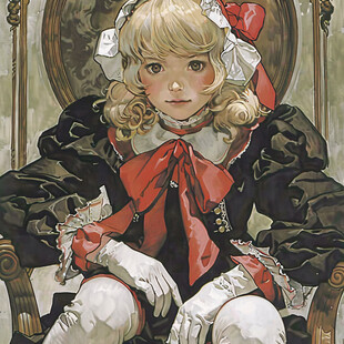 欧风少女卡通少女