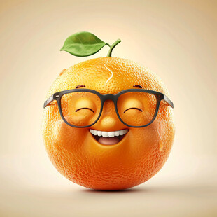 原创桔子卡通形象