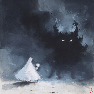 孤独的灵魂插画