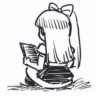 晨读的女孩背影