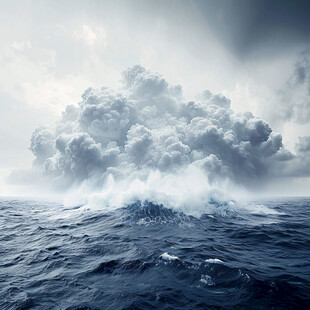 3d云海悬浮小岛