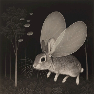 萤火虫之夜插画海报