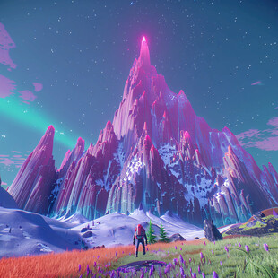 3d悬浮小山