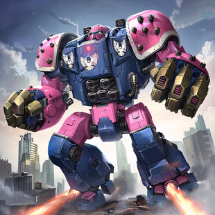 机甲风卡通人物