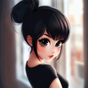 3d卡通女孩