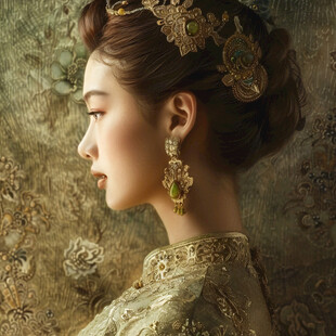 维吾尔美女插画