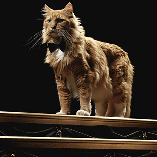 写实猫毛茸茸宠物插画