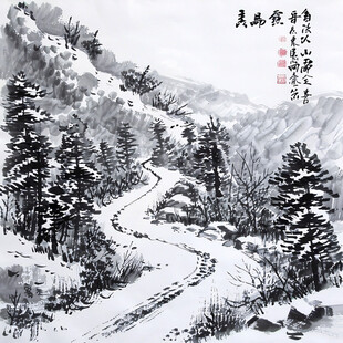 国画雪景