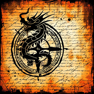 手绘龙设计图片