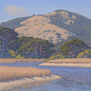 山川河流插画