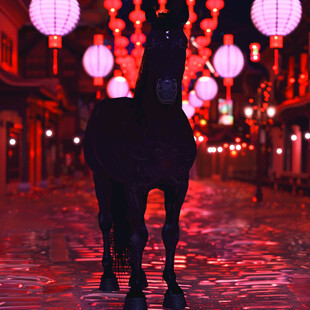 白马夜景灯