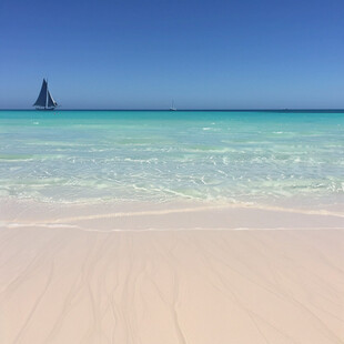 海滩沙子海平面