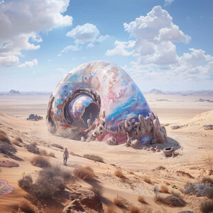 外星球幻想场景插画