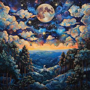 3d星空立体画