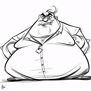 卡通胖大叔