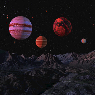 宇宙星球外星球体