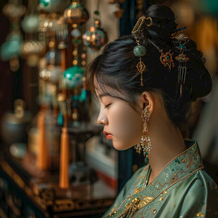 红金唐代宫廷风