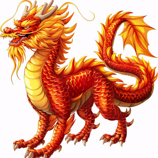 中国手绘龙