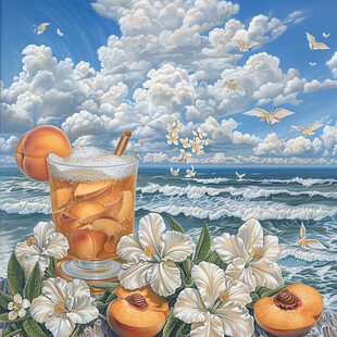 户外饮品装饰画