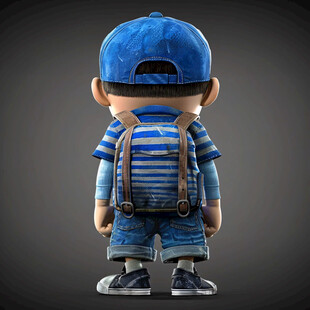 潮流小孩卡通玩偶公仔