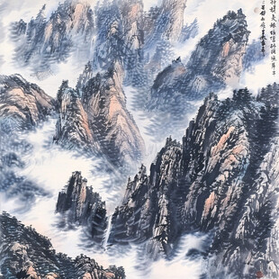 青花瓷山水画