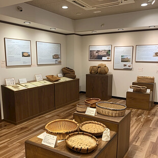 展览馆竹编工艺品