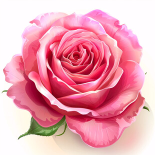 写实手绘玫瑰花素材