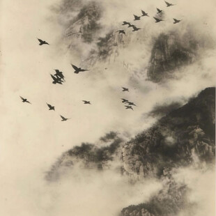 中部战区水墨装饰画